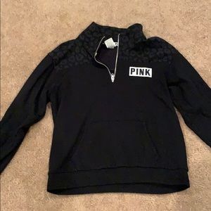 PINK quarter zip up